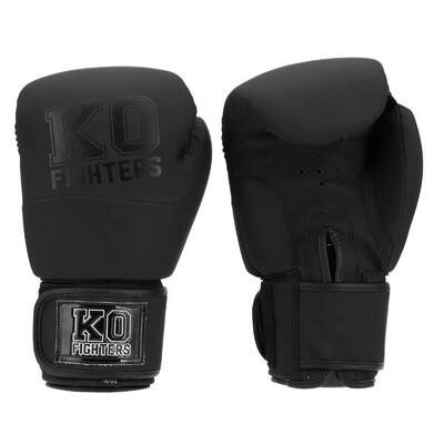Ko fighters - (kick) bokshandschoenen - boxing gloves - zwart