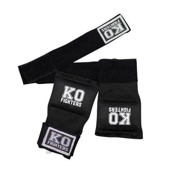 KO Fighters - Boxbandagen - Innenhandschuhe - Schwarz