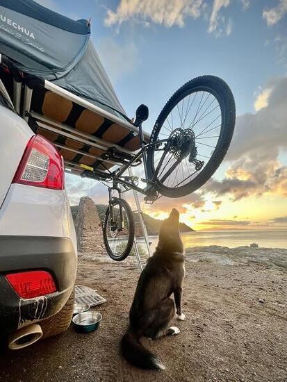 CampUp Karma + Barre Shanti + Portabici Pordoi – Bundle Bici e Campeggio