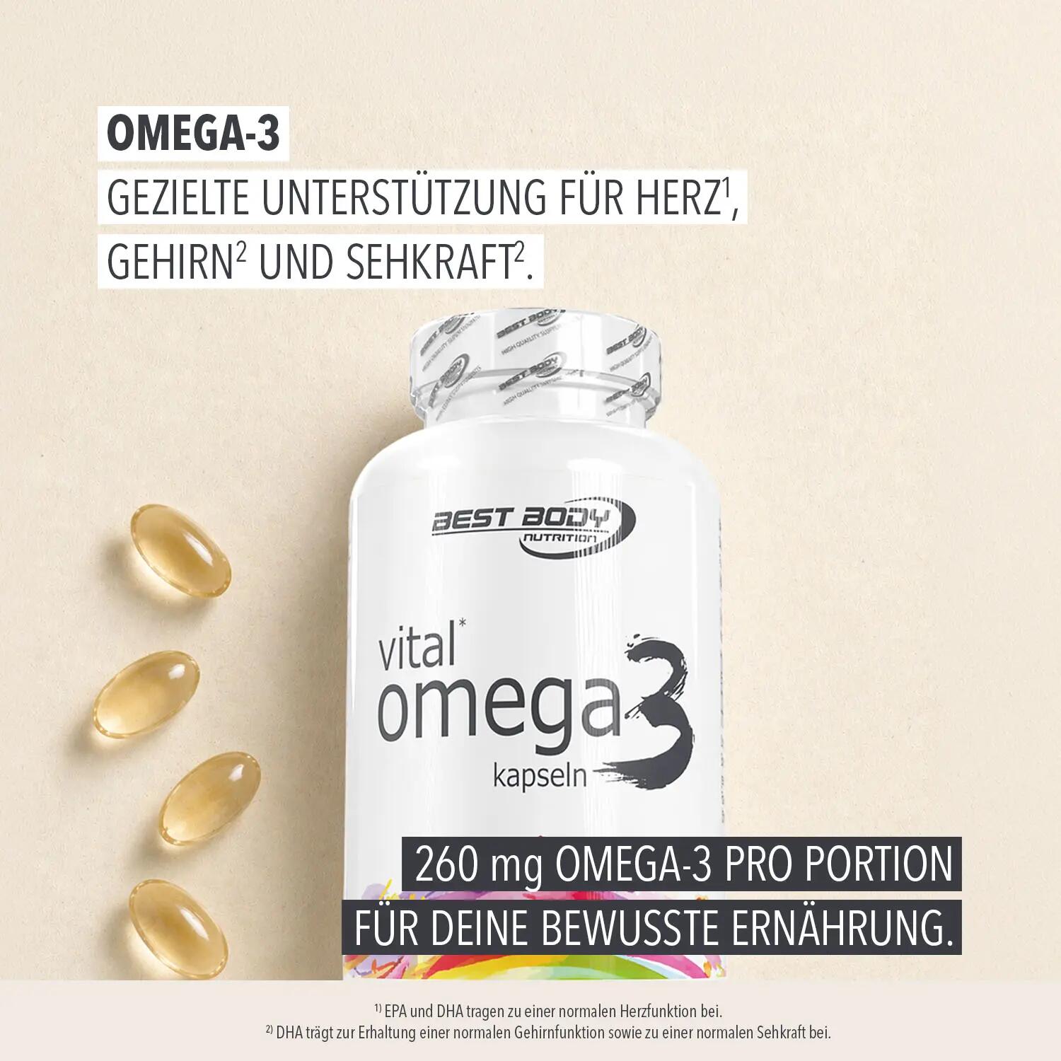 Vital Omega 3 Kapseln - 120 Stück/Dose 2/4
