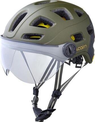 Casque Urbain Cairn Quartz Visor Led Usb Mips Khaki