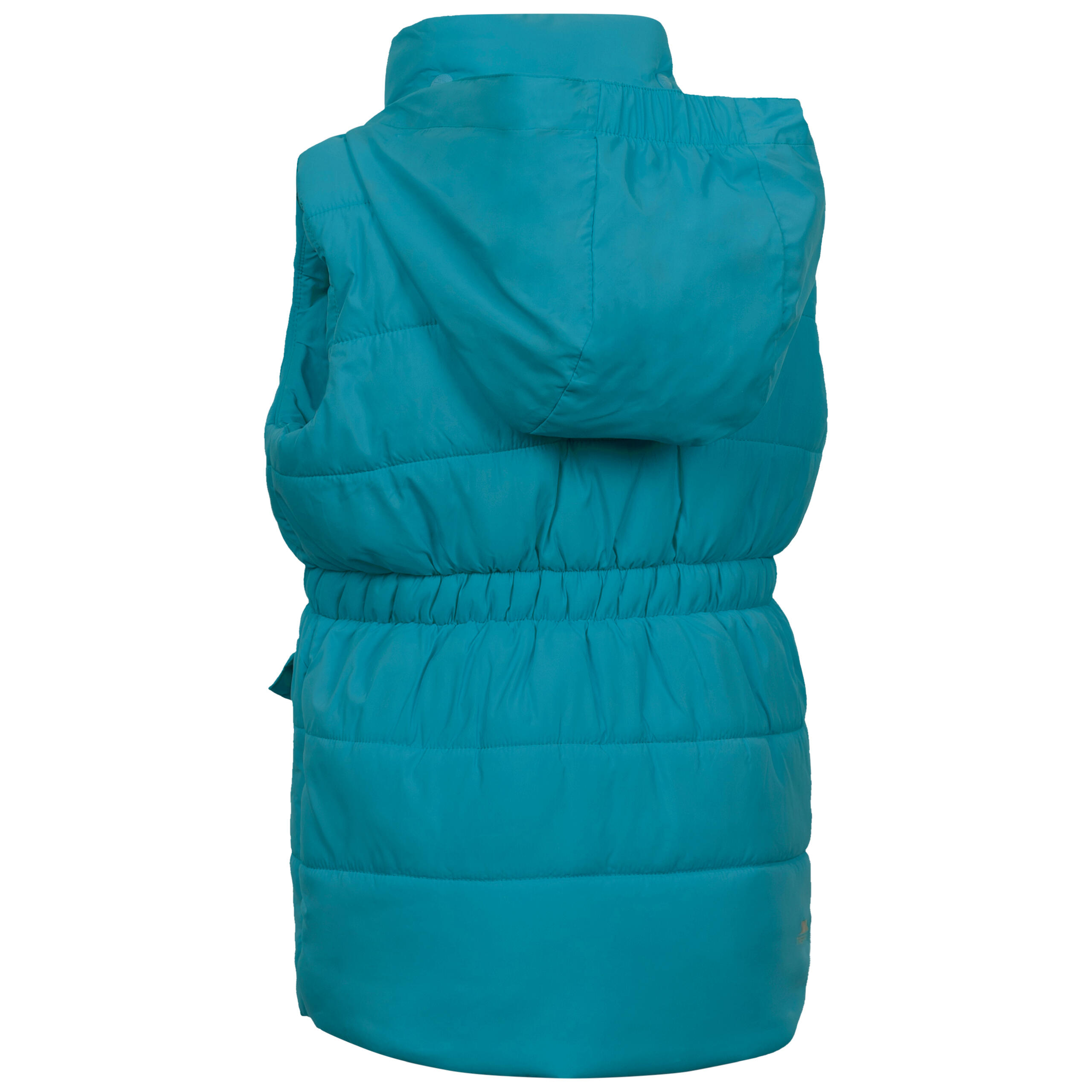 2058 Chaleco acolchado de mujer con capucha desmontable y 2 bolsillos 3/5