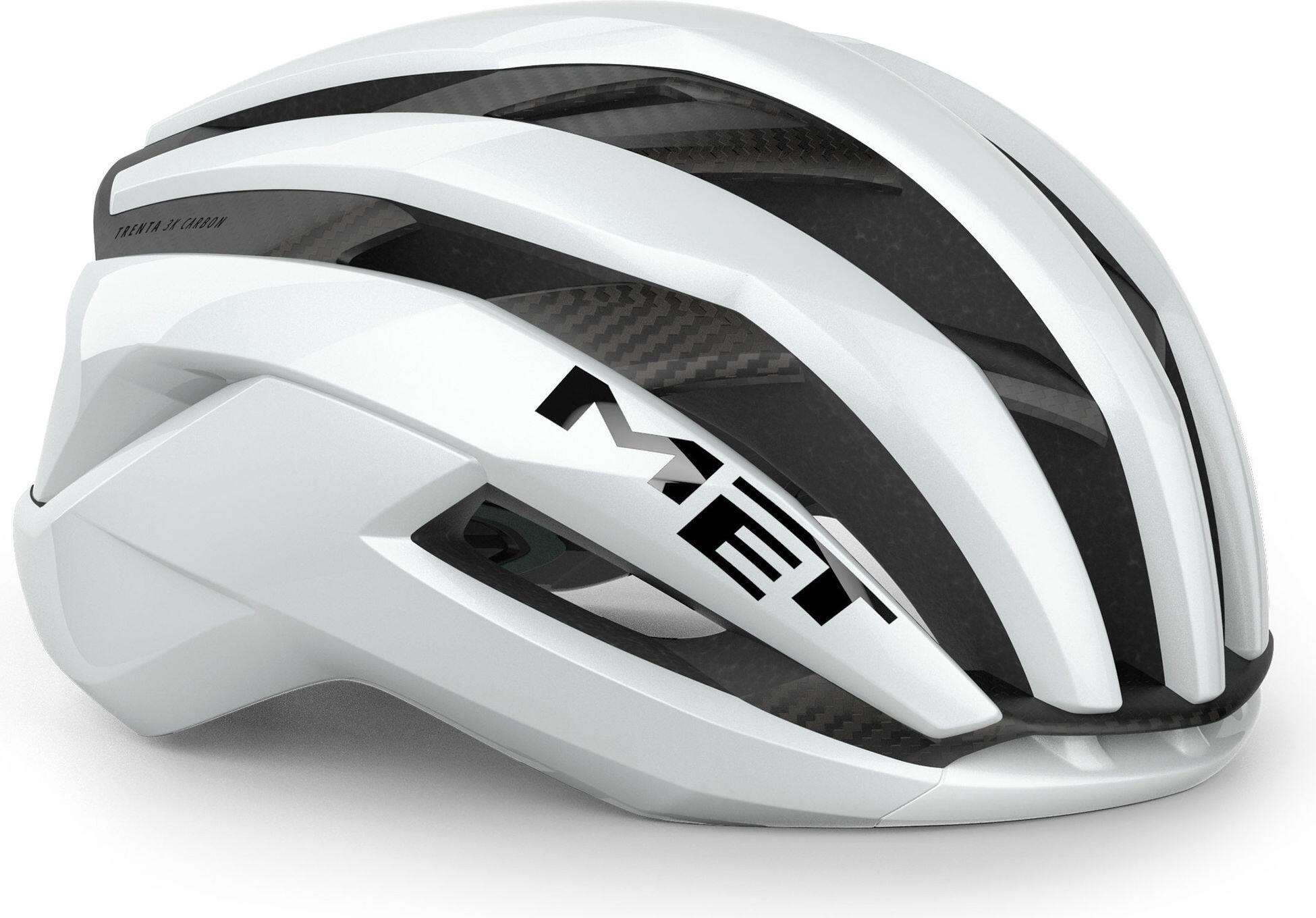 Capacete de estrada MET Trenta 3K Carbono Branco 2/5