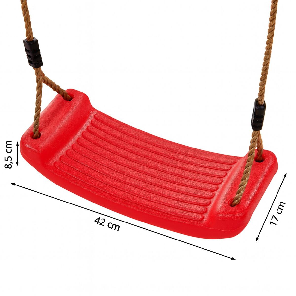 Balançoire en plastique pour aire de jeux - Rouge 3/5