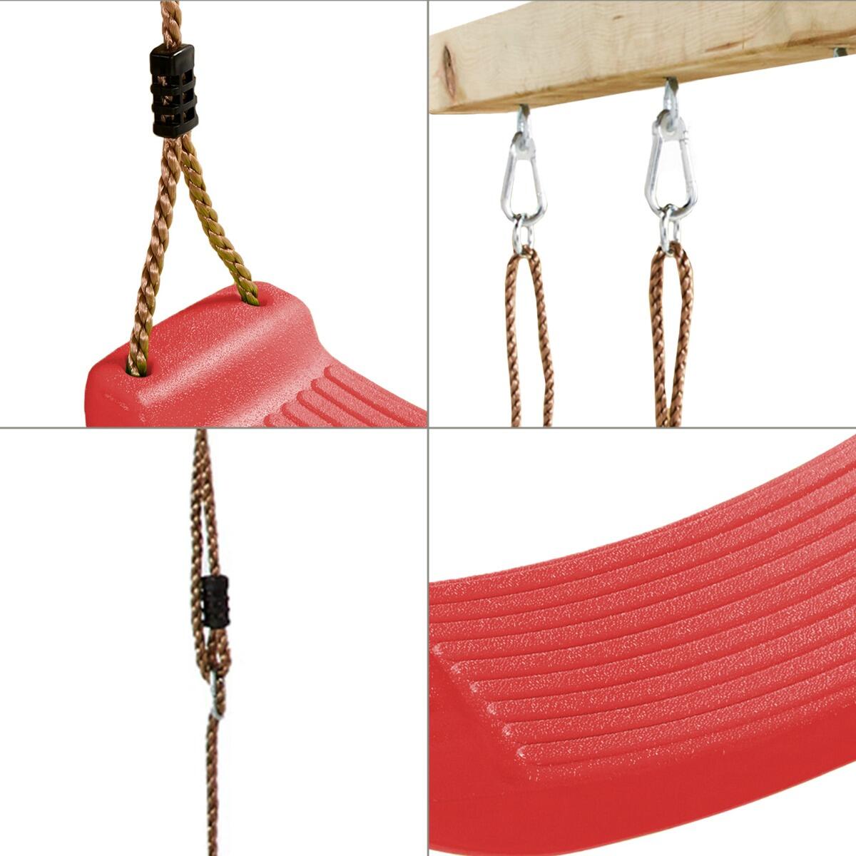 Balançoire en plastique pour aire de jeux - Rouge 2/5