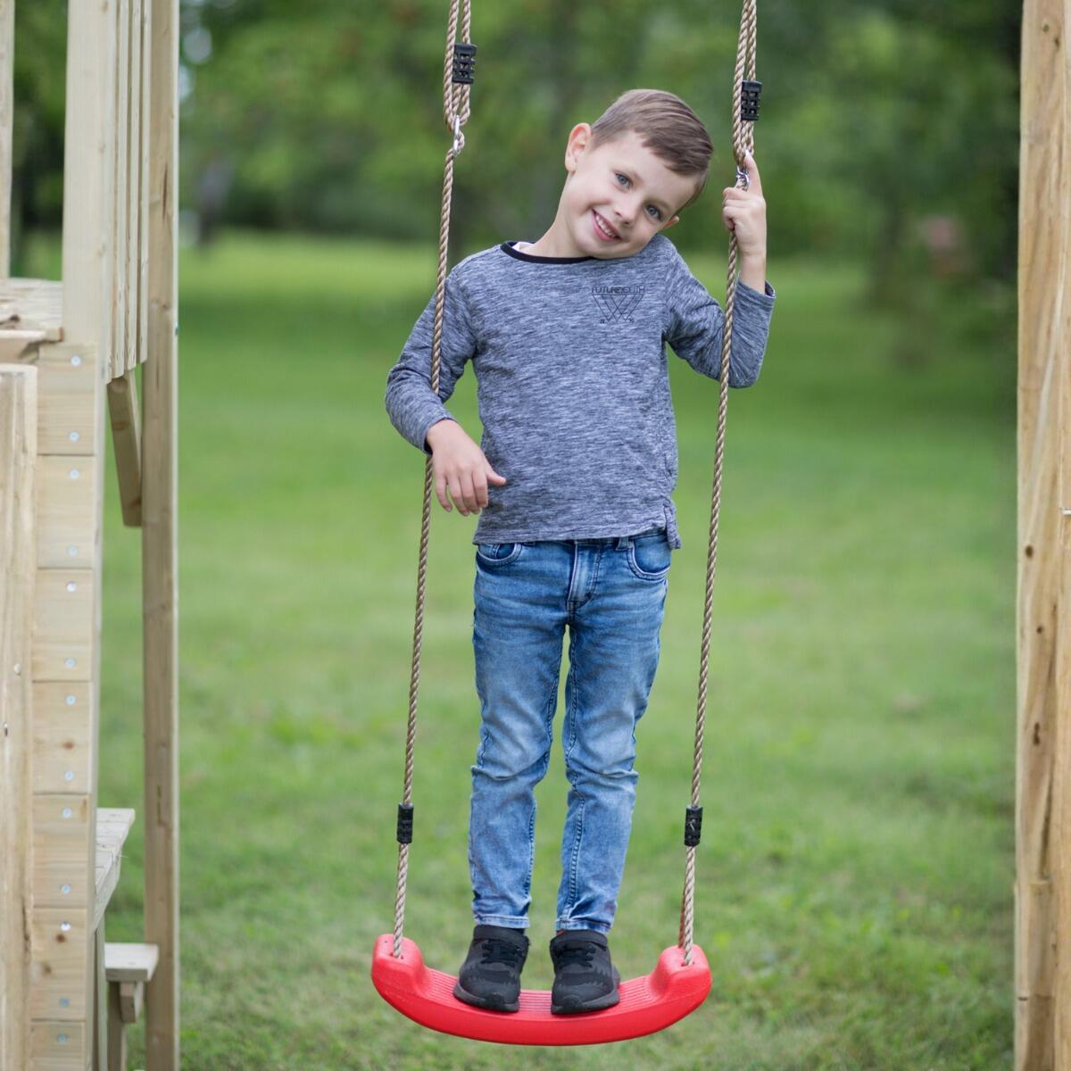 Balançoire en plastique pour aire de jeux - Rouge 4/5
