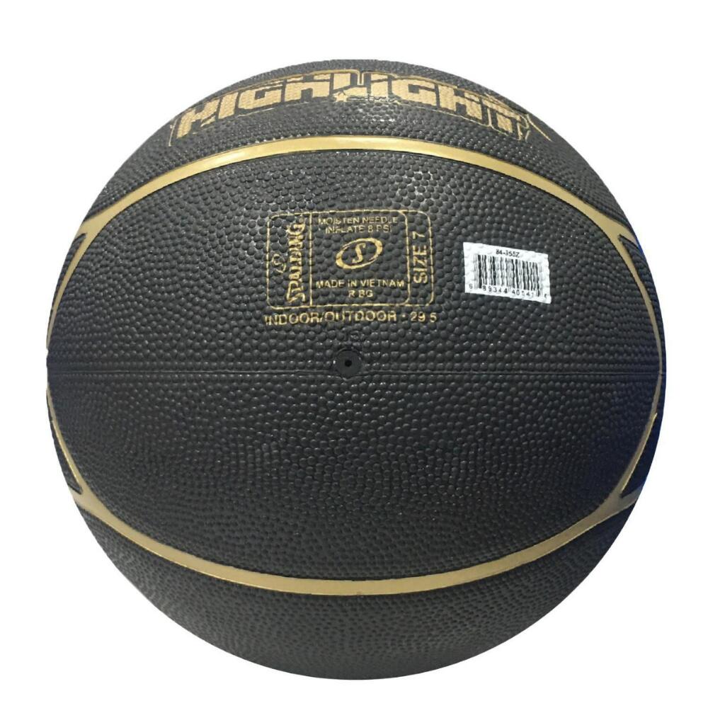 Balón de Baloncesto Spalding Highlight Black/Gold Talla 7 3/3