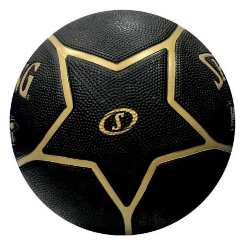Balón de Baloncesto Spalding Highlight Black/Gold Talla 7 2/3