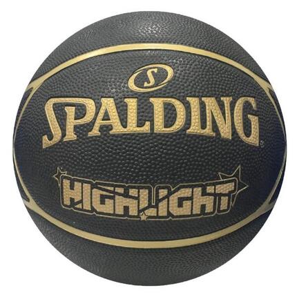 Ballon de Basket Spalding Highlight Noir/Doré