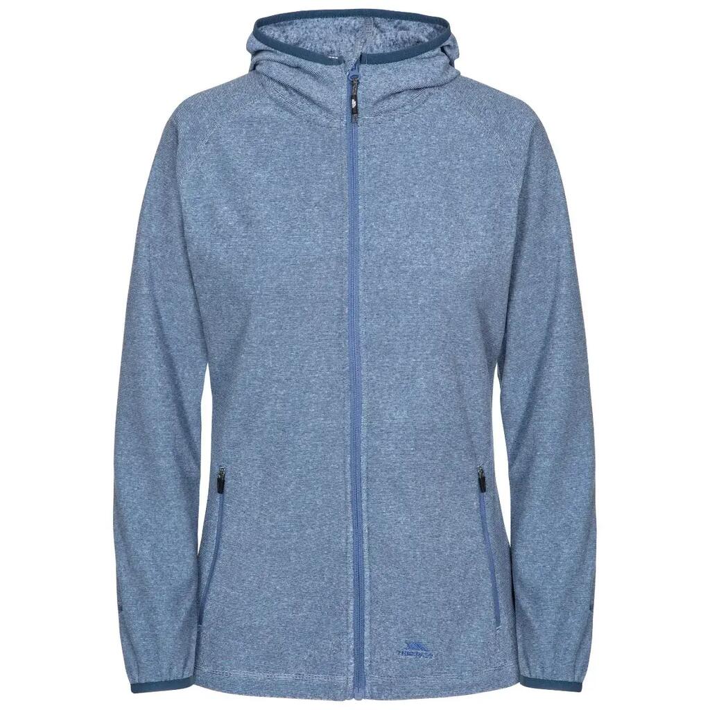 Womens Full Front Zip Grown on Hood Fleece Top - Jennings