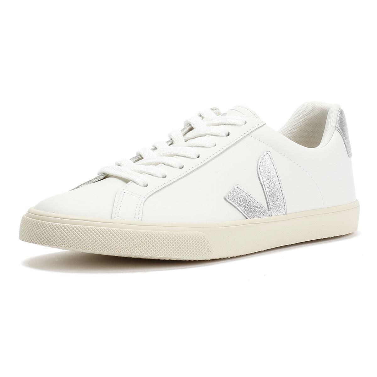 Sapatilhas Veja modelo Zapatillas Veja Esplar Logo blanco plateado para mulheres 3/6
