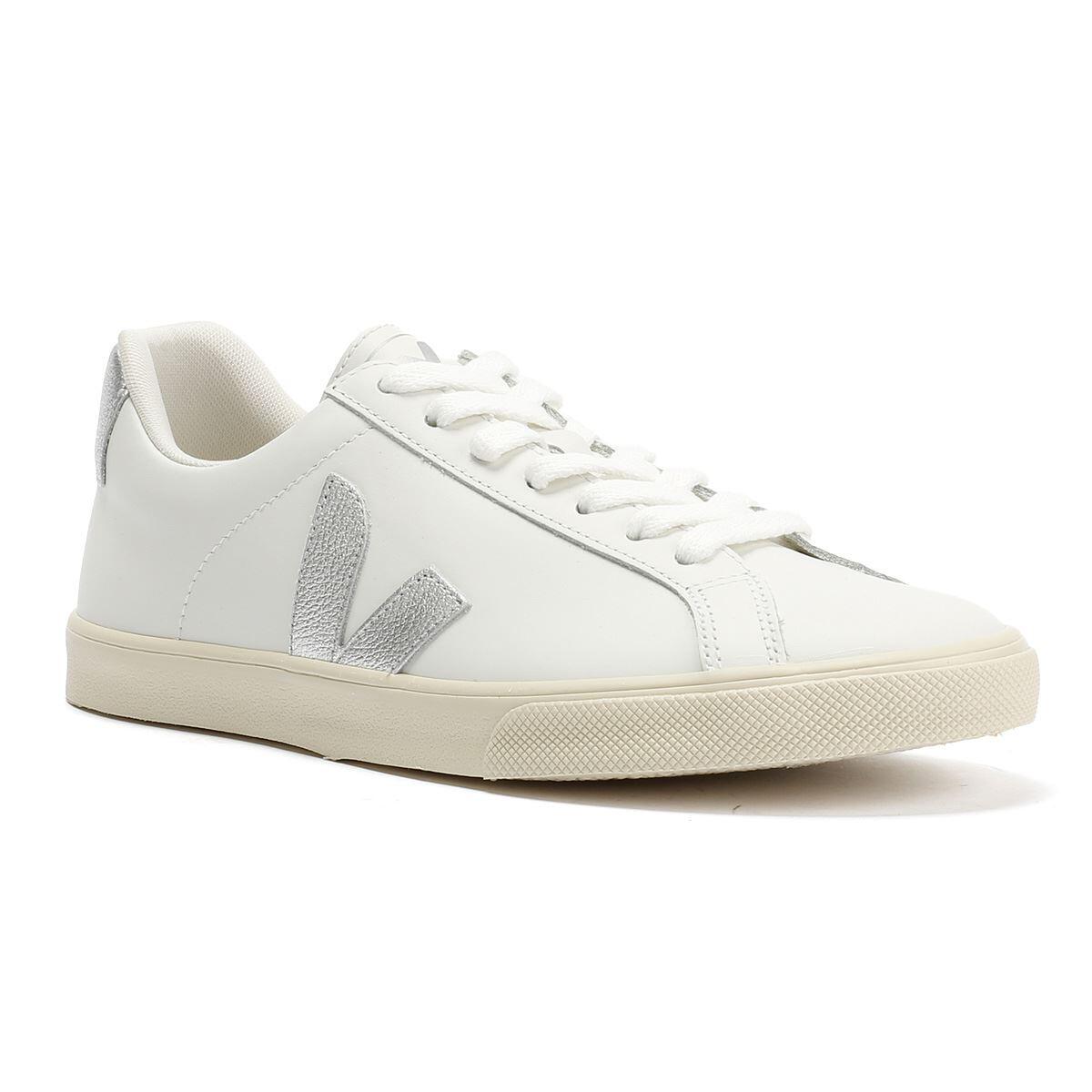 Sapatilhas Veja modelo Zapatillas Veja Esplar Logo blanco plateado para mulheres 2/6