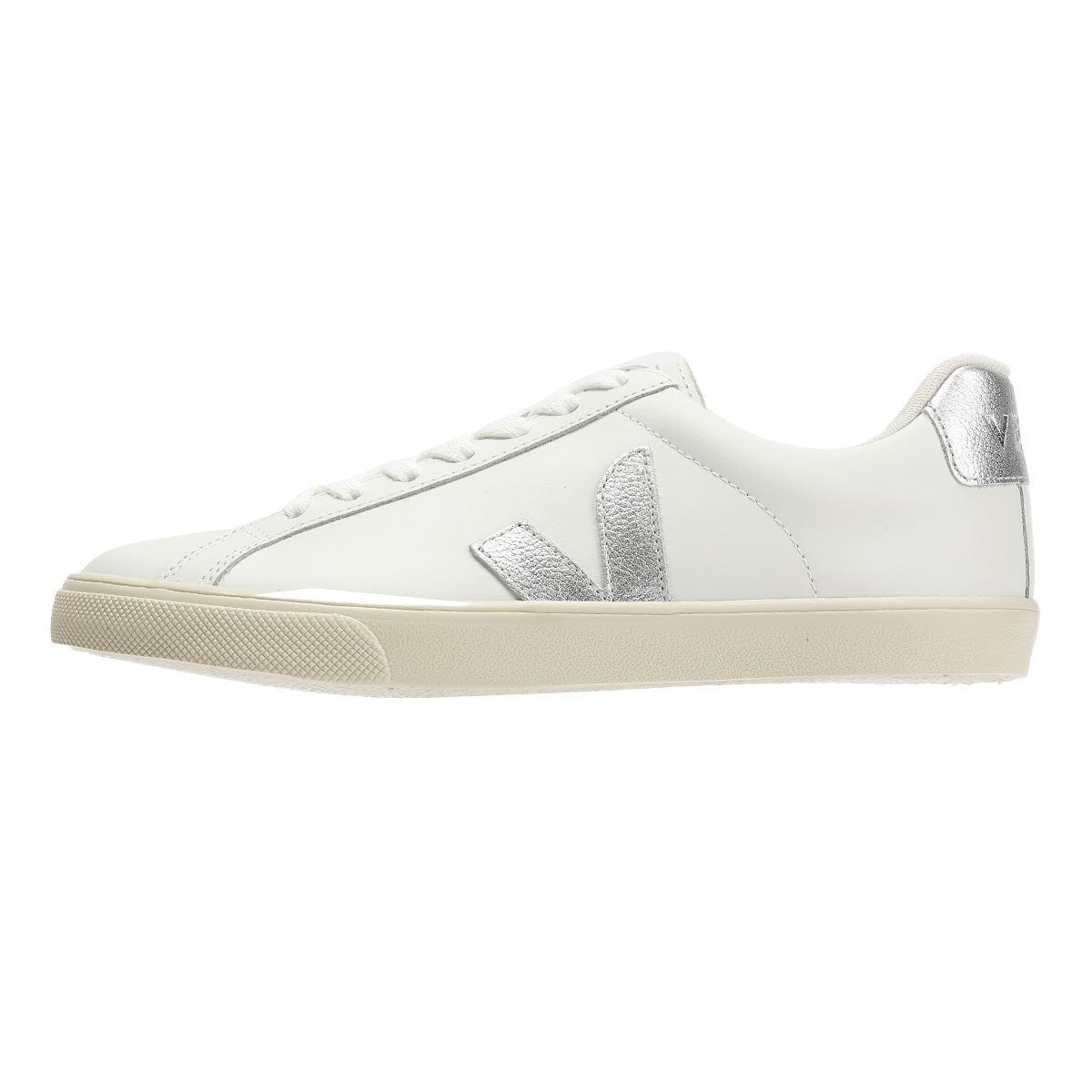 Sapatilhas Veja modelo Zapatillas Veja Esplar Logo blanco plateado para mulheres 6/6