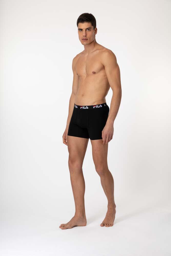 MAN BOXER ELASTIC WITH LOGO MIDI LENGHT LEG 5/7