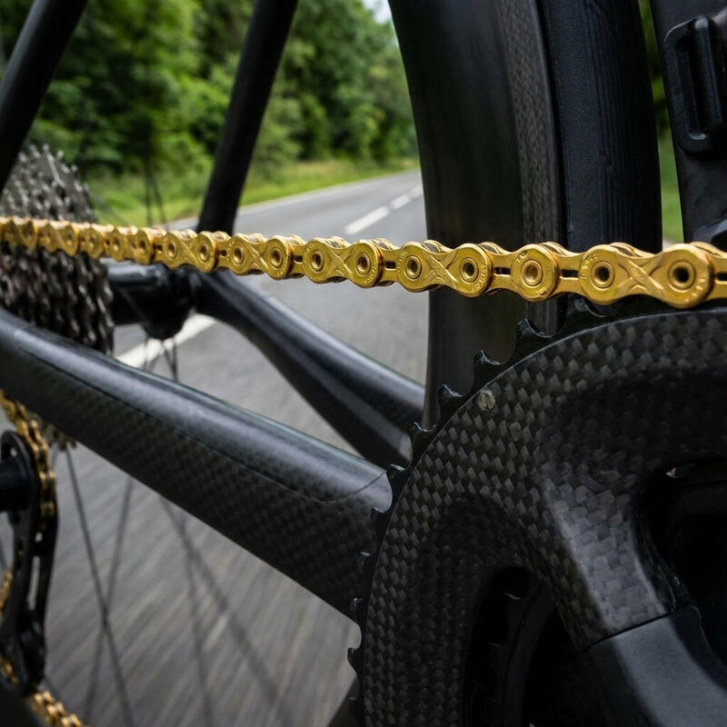 Lanț KMC X11EL Ti-N Gold 11-speed 128 zale