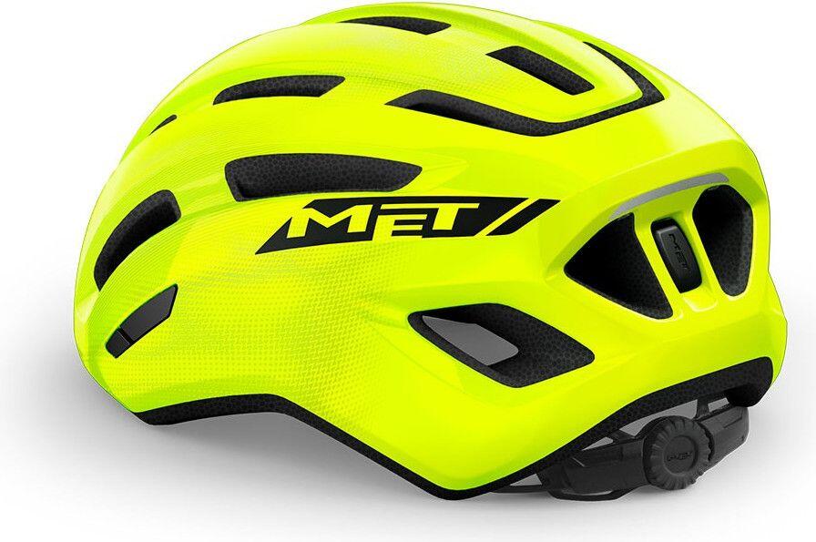 Casco Met Miles Strada Giallo Fluo Lucido 3/5