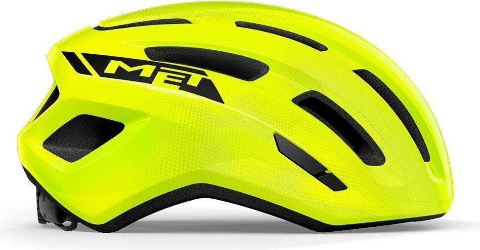Casco Met Miles Strada Giallo Fluo Lucido 2/5