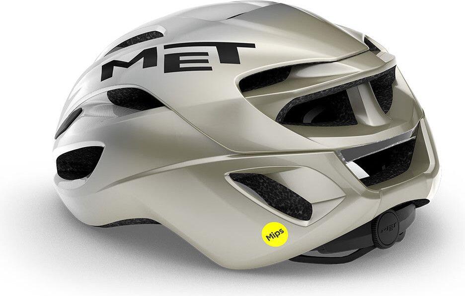 MET Rivale Mips Silver Road Casco Grigio 3/4