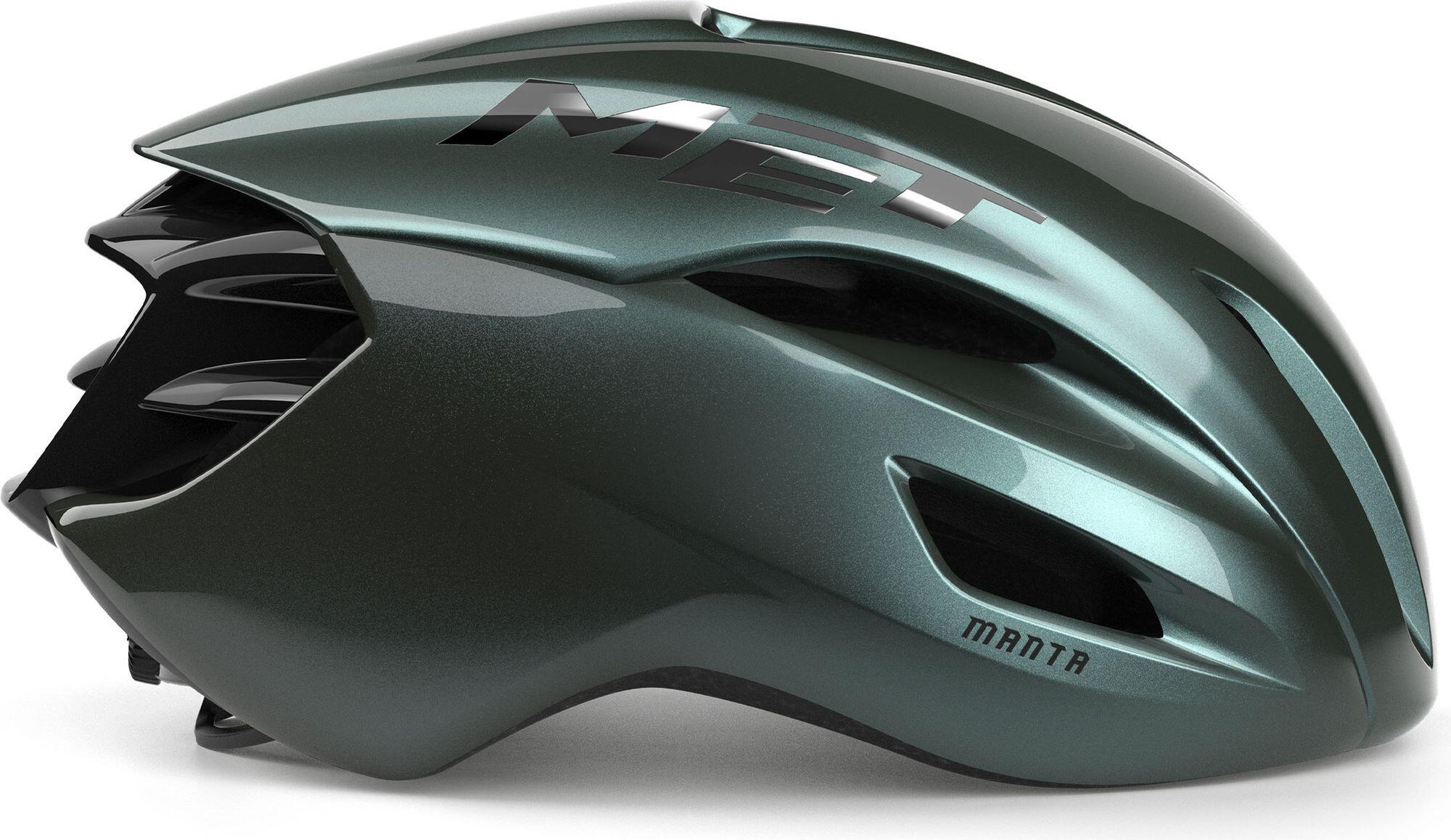 Capacete de estrada MET Manta Mips Verde Escuro 3/5
