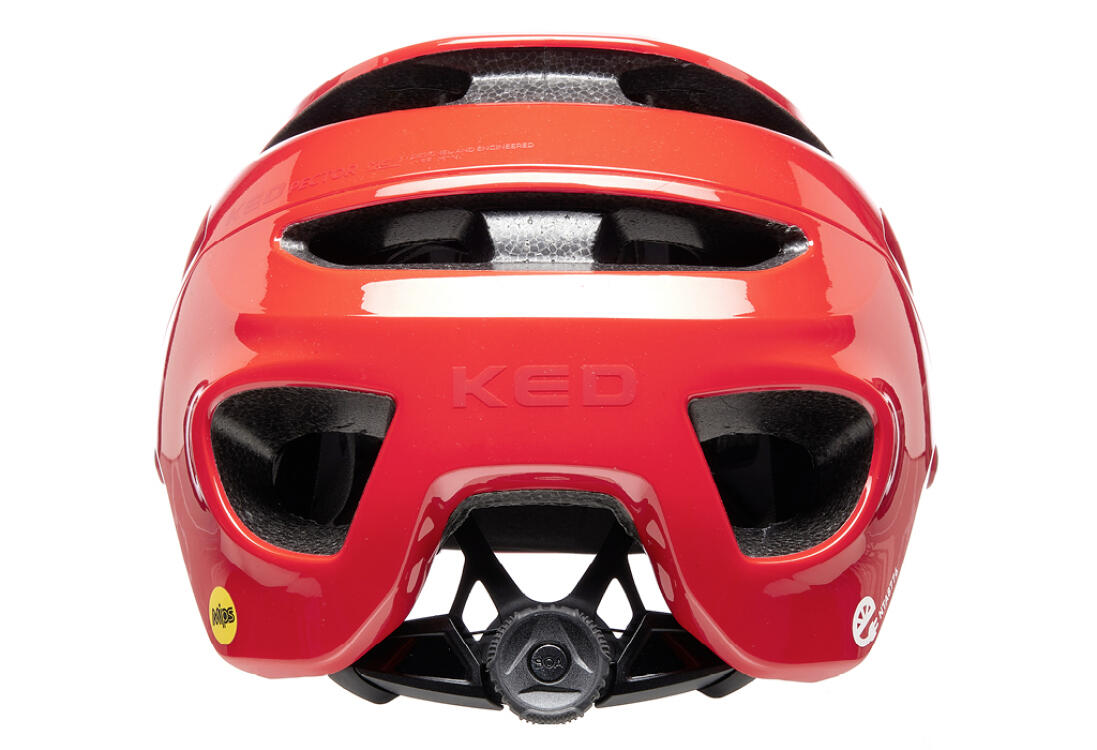 KED Pectgoud ME-1 M Casco de Bicicleta (52-58 cm) - Rojo Ardiente 4/4