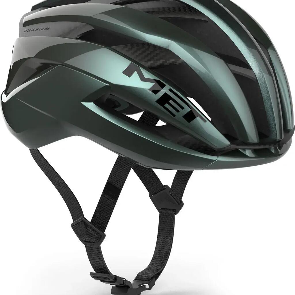 MET Trenta 3K Carbon Road Helmet Green
