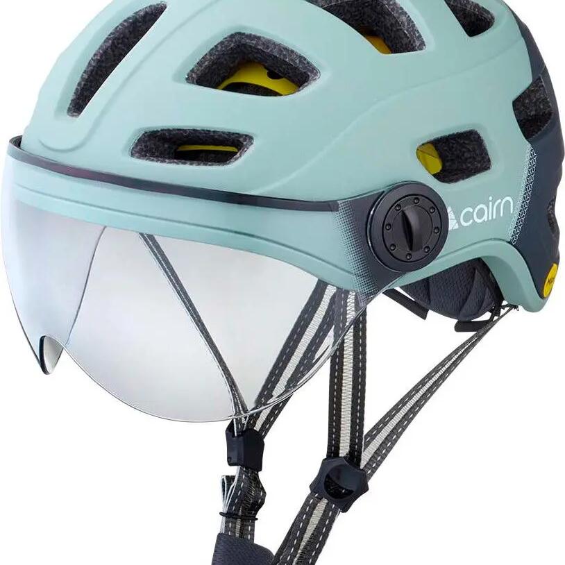 Urban Helmet Cairn Quartz Visor Led Usb Mips Light Green