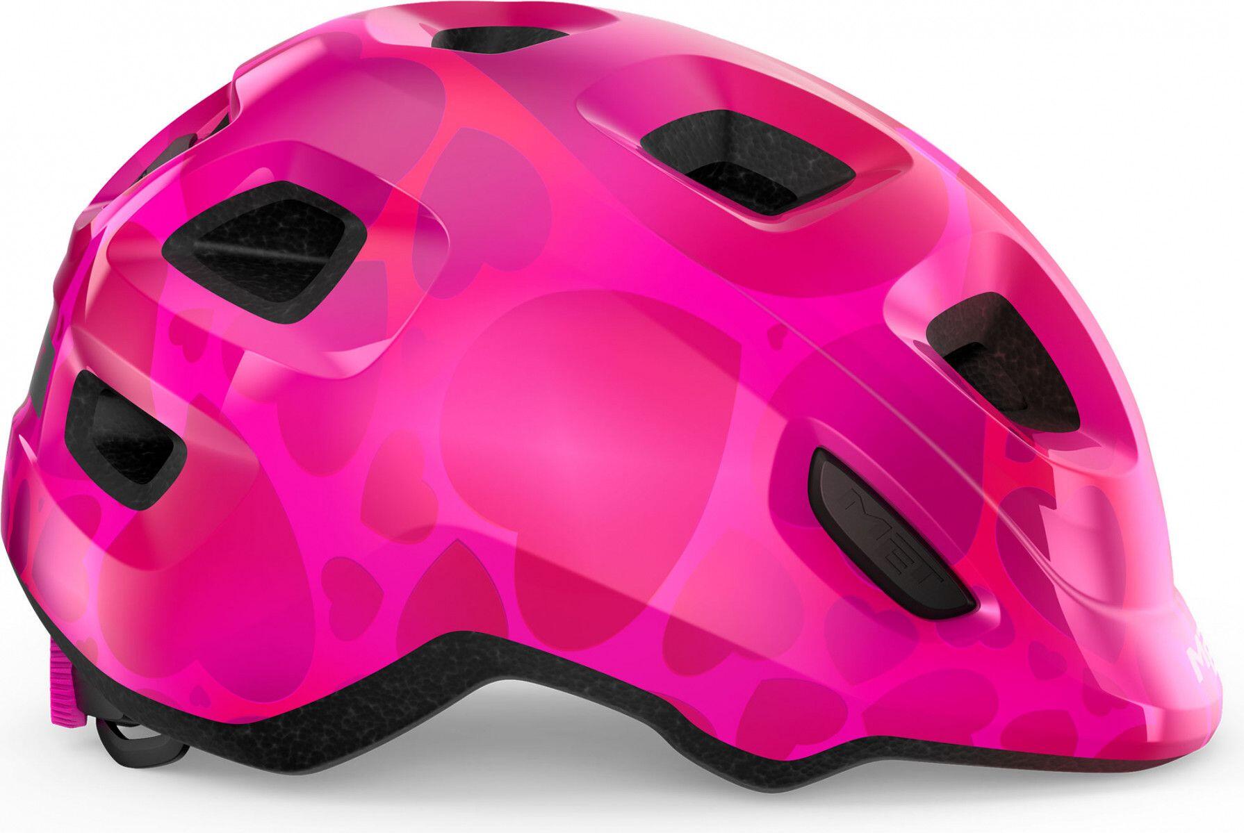 Casque enfants MET Hooray Mips Rose Brillant 2/4