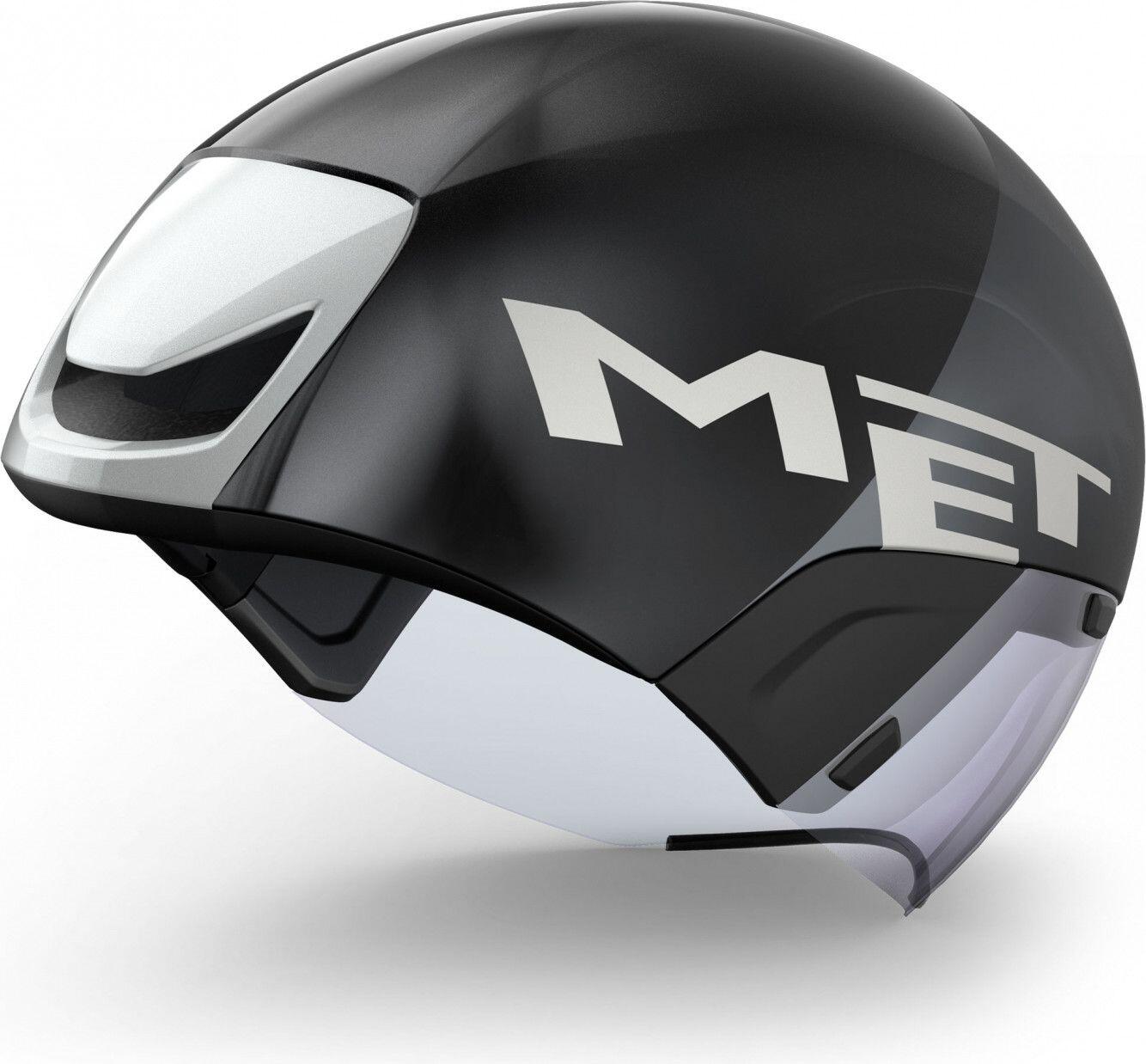 MET Codatronca Helmet Black Silver Matt Glossy 2/4