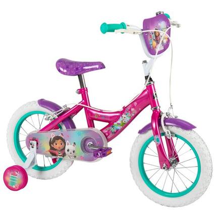 Gabby's Dollhouse Kugellager-Fahrrad für Kinder 14 Zoll – Fahrrad mit Stützräder