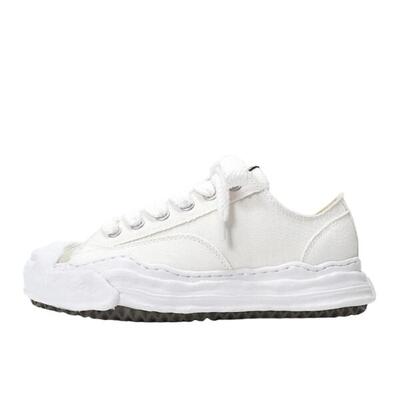 Schoenen hank og sole canvas low white