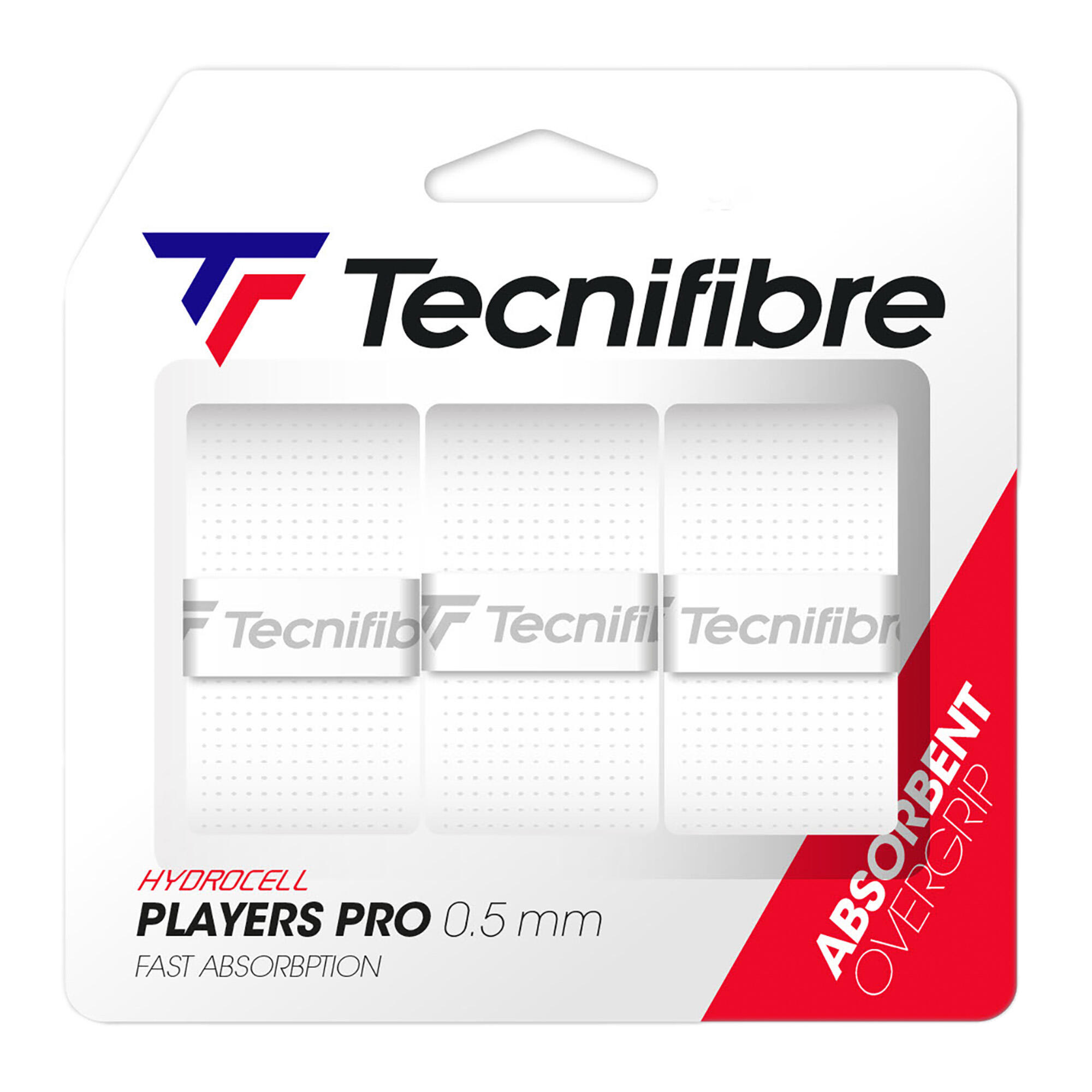 Confezione Da 3 Overgrip Tecnifibre Players Pro Bianchi 2/2