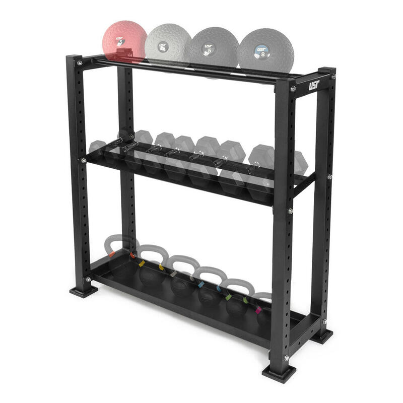USR Ephesos-C-R30 3 Katlı Dambıl-Kettlebell-Sağlık Topu Rafı
