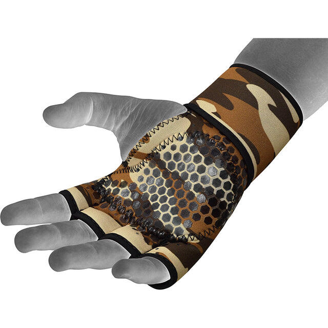 Gewichthebehandschuhe, 3er-Pack, braun, mit langem Riemen – S/M 4/4