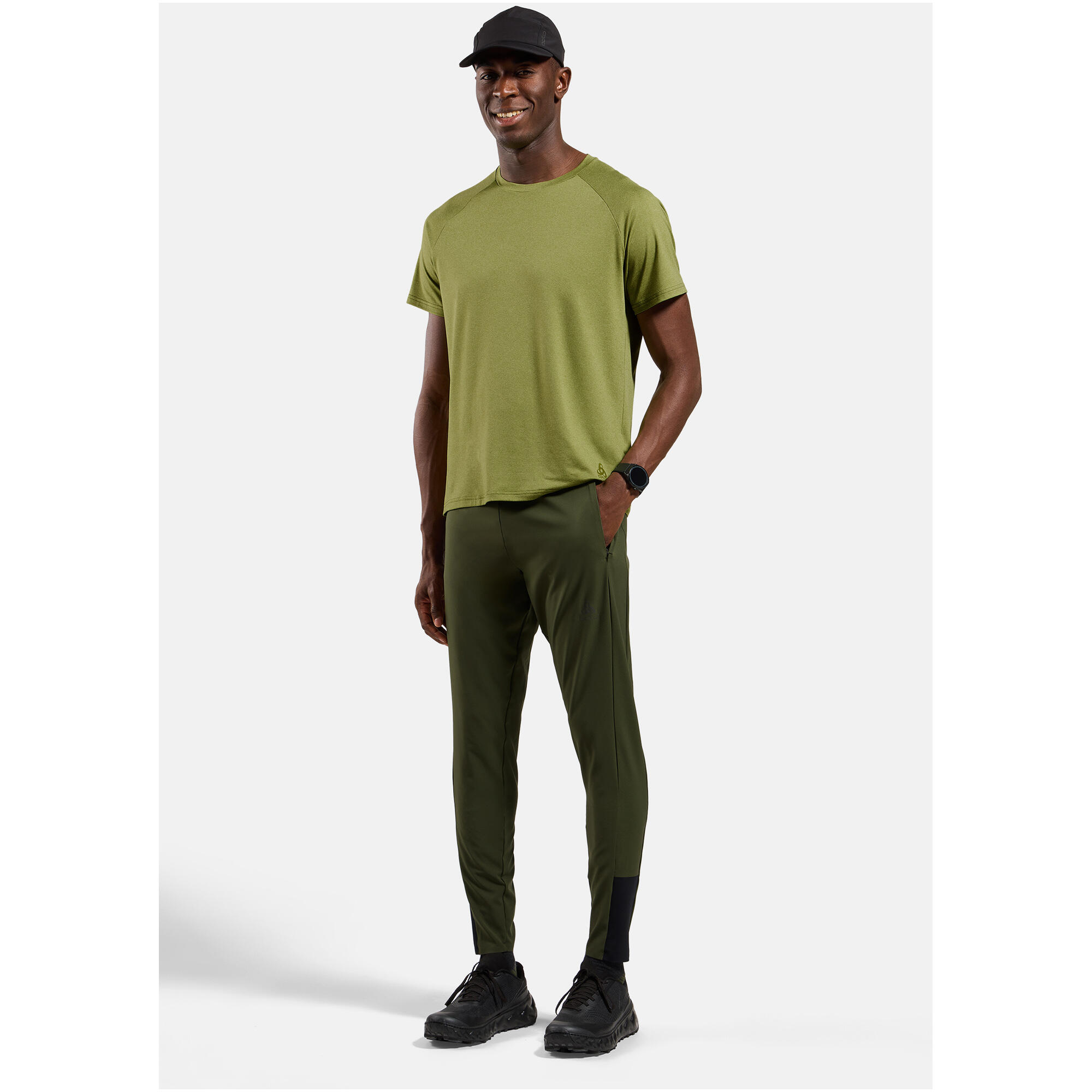 Spodnie męskie ODLO Pants regular length ZEROWEIGHT 3/7
