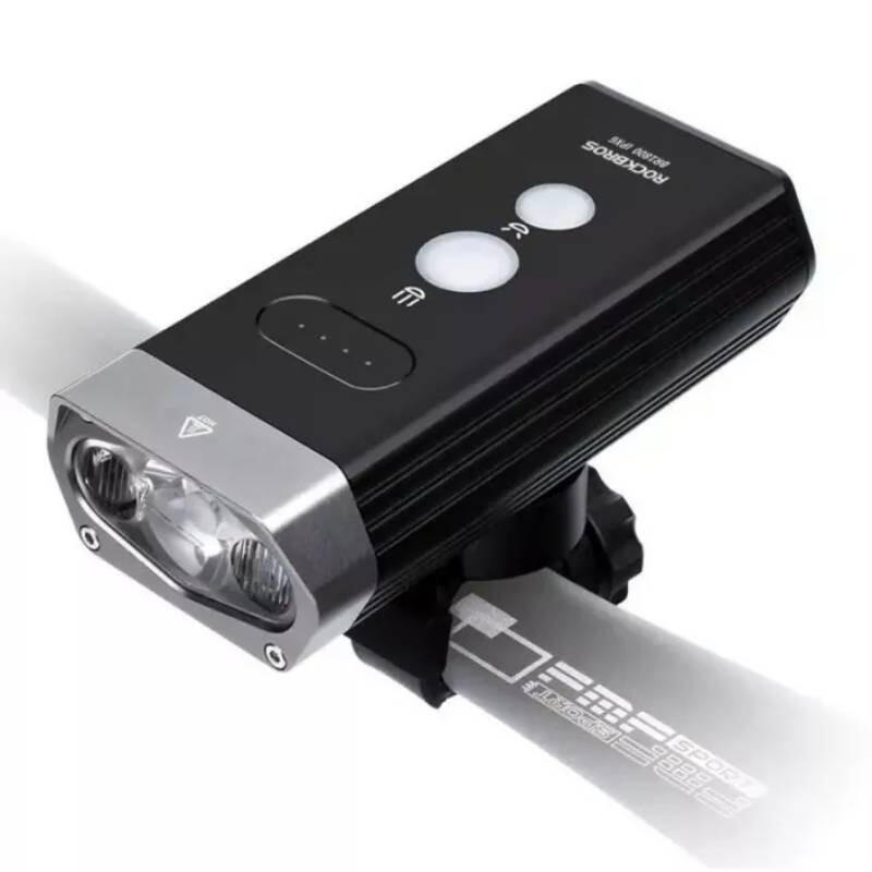 ROCKBROS BR2000 Lampka rowerowa przednia 2000LM USB IPX6 POWERBANK 6/7