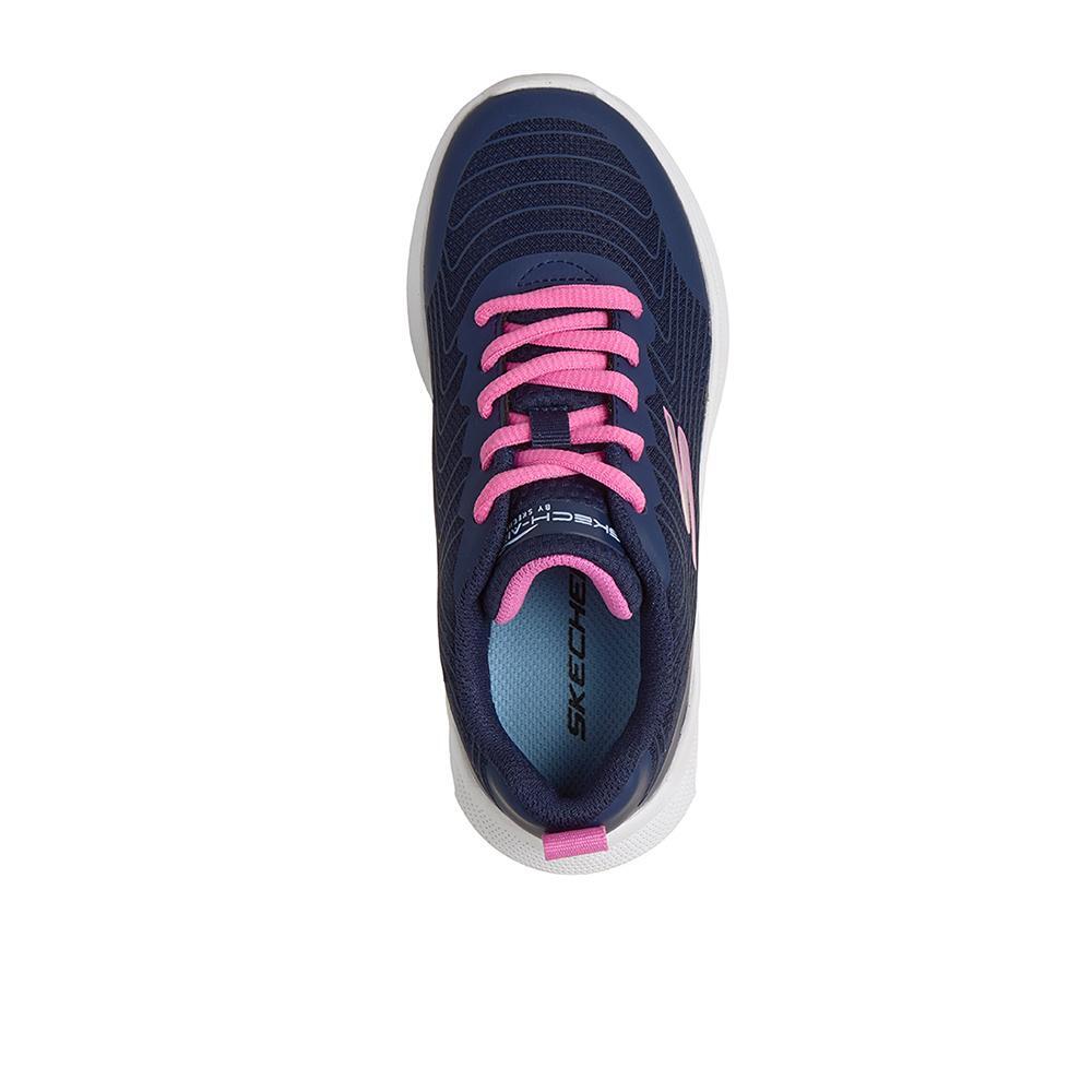 Sapatilhas Skechers Menino Microspec Max Velocity em Azul 3/4