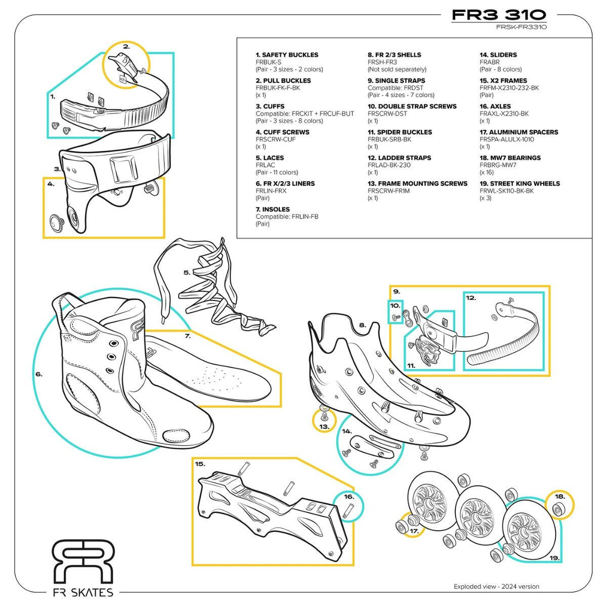 Rolki FR FR3 310 Black 3/3