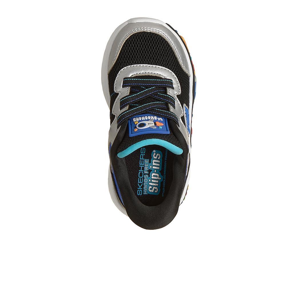 Sapatilhas Skechers Menino Play Scene em Preto 3/4