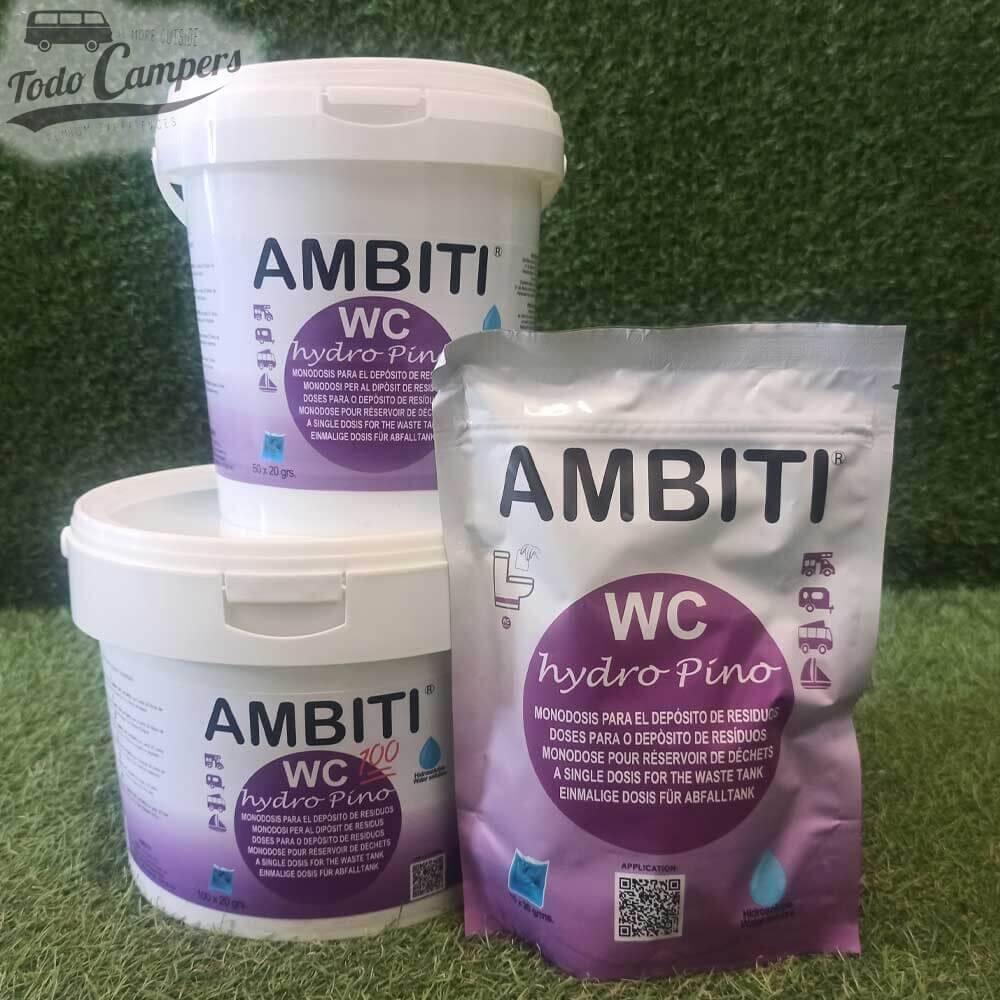 Limpiador de WC químico monodosis Ambiti Hydro Natur-Pino - 25 ud 5/5