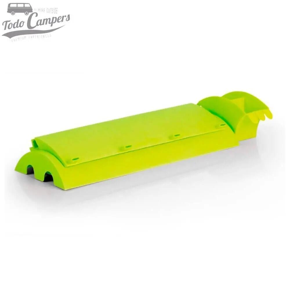 Escurreplatos plegable de plastico verde lima 3/5