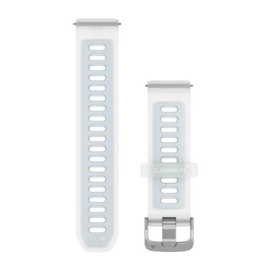 Bracelet de montre en silicone avec boucle argenté Garmin Quick Release