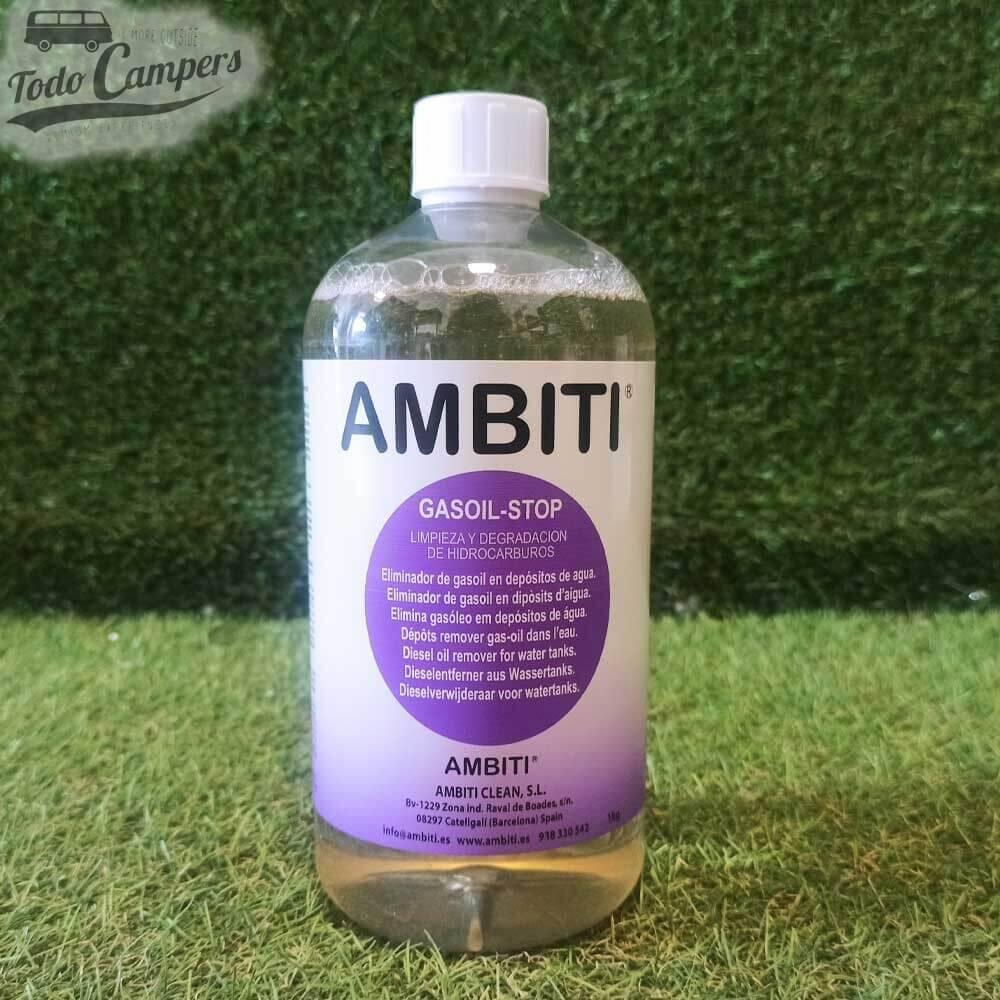 Ambiti Gasoil Stop para limpieza de depósitos de aguas contaminados - 1 Litro 3/4