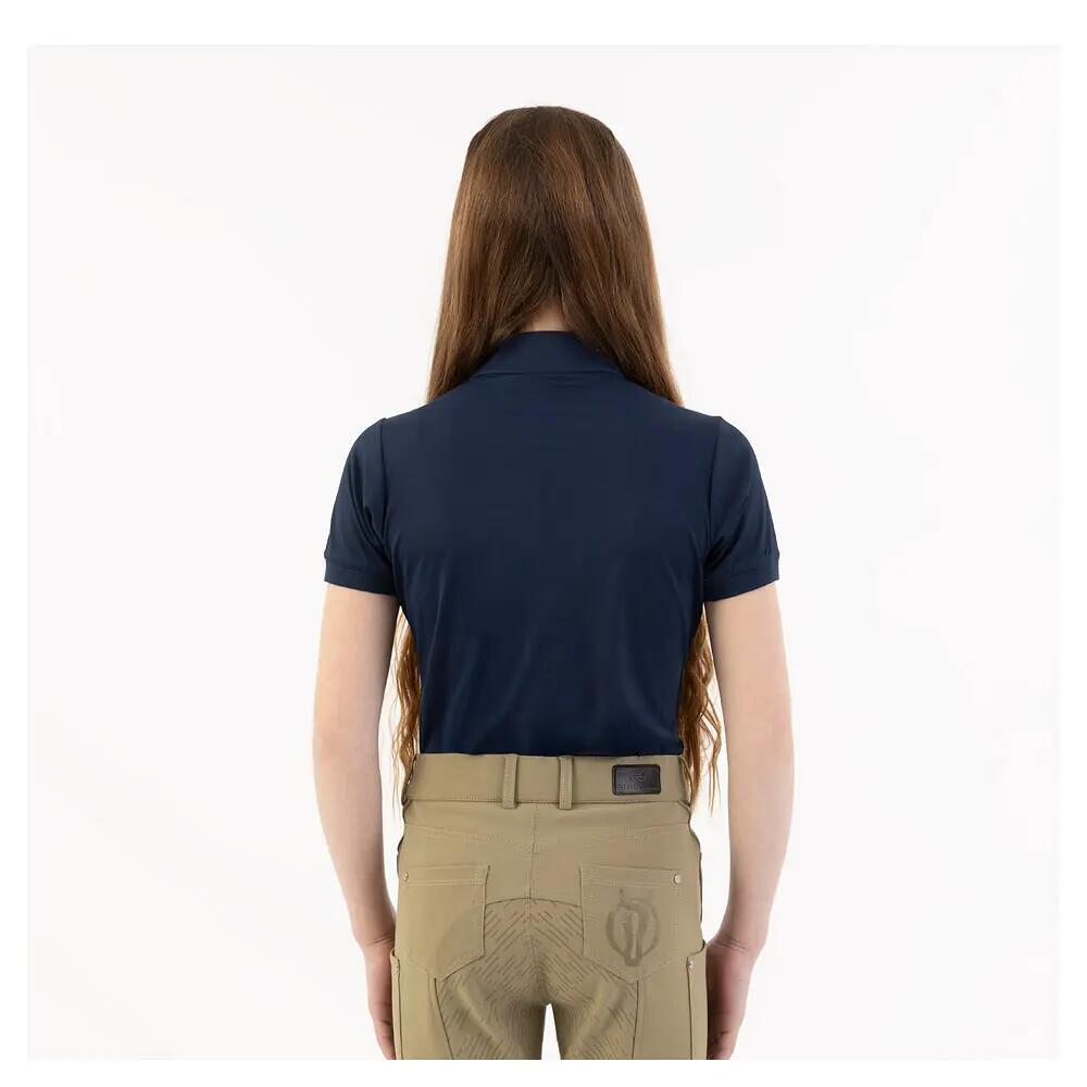 Polo da equitazione mezza zip bambina BR Equitation Eevolv Kady 2/3