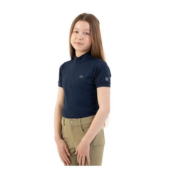 Polo d'équitation demi-zip fille BR Equitation Eevolv Kady