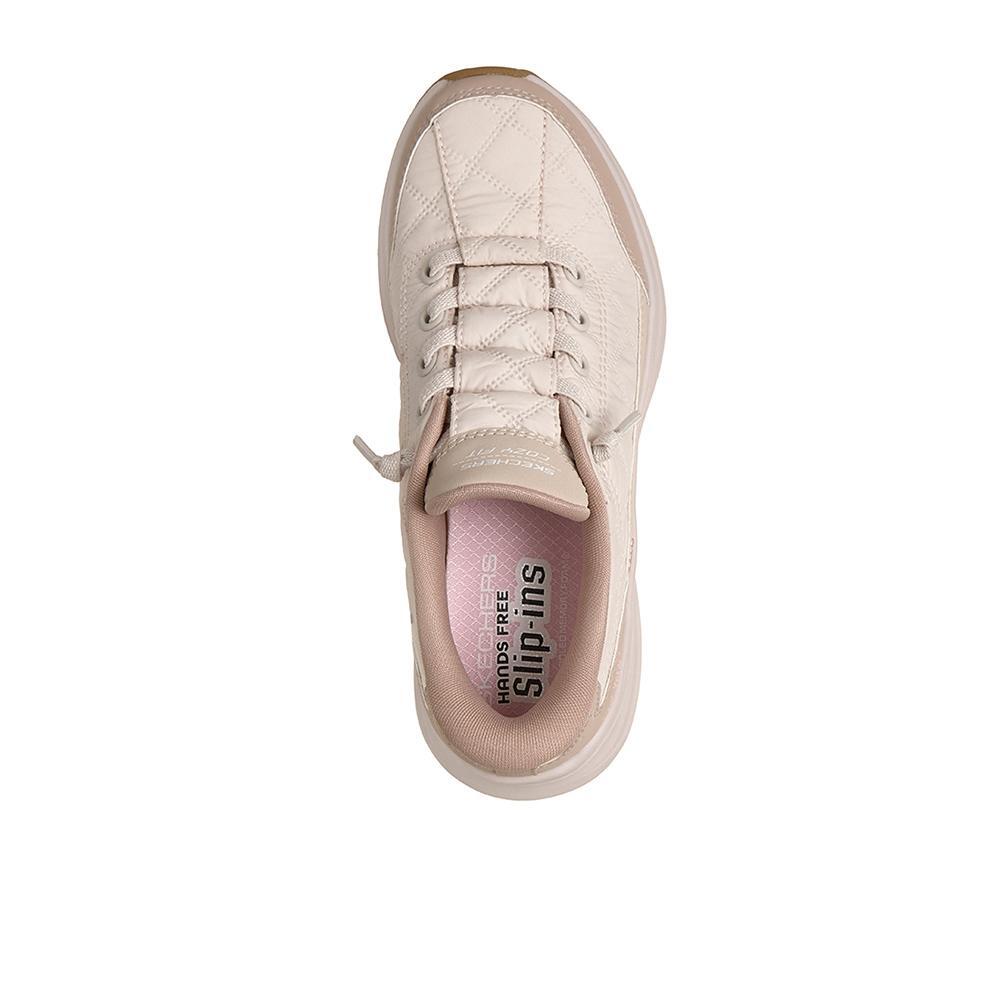 Sapatilhas Skechers Menina Cozy Fit Knotted Bungee Slip-in em Branco 3/4