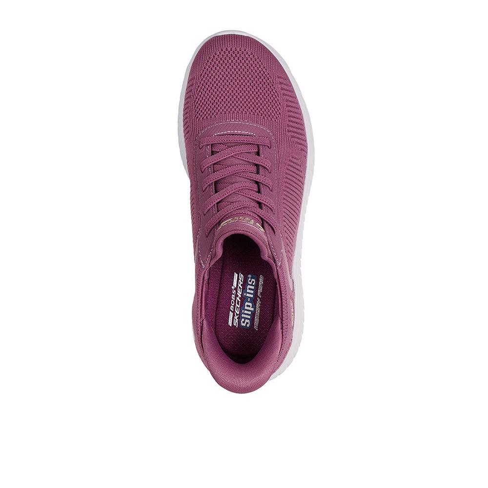 Zapatillas Skechers Mujer Bobs Squad Chaos Current Rosa 3/4
