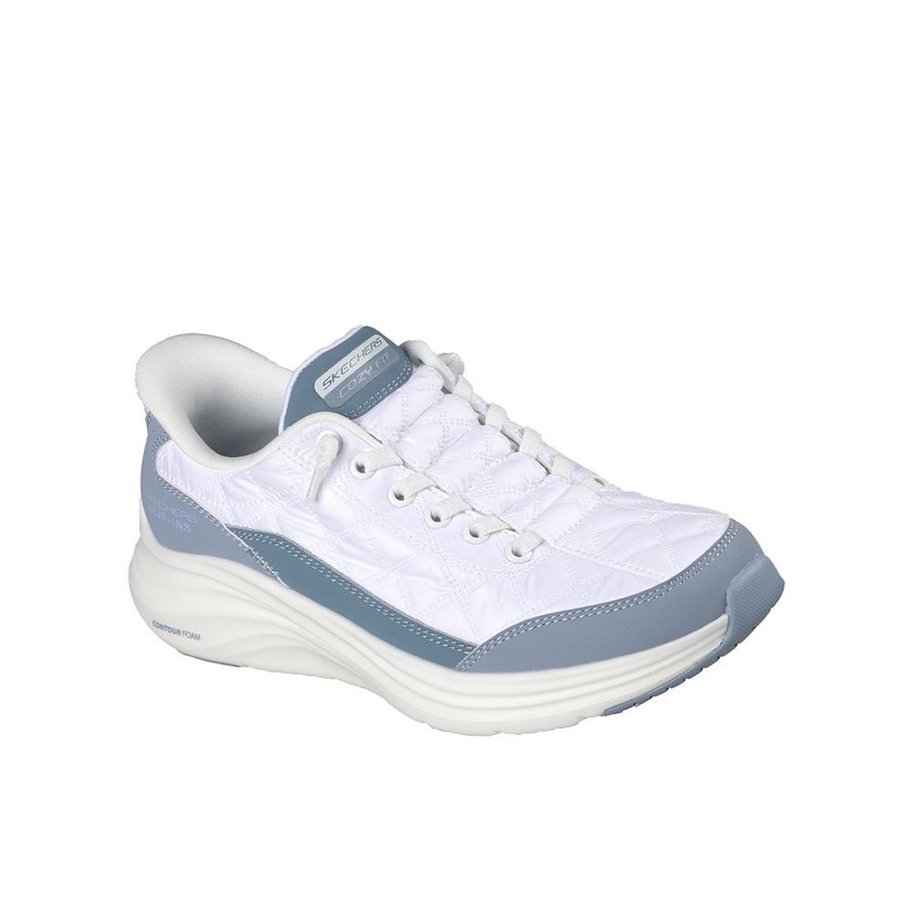 Sapatilhas Skechers Mulher Contour Foam Cozy Fit Knotted Azul 2/4