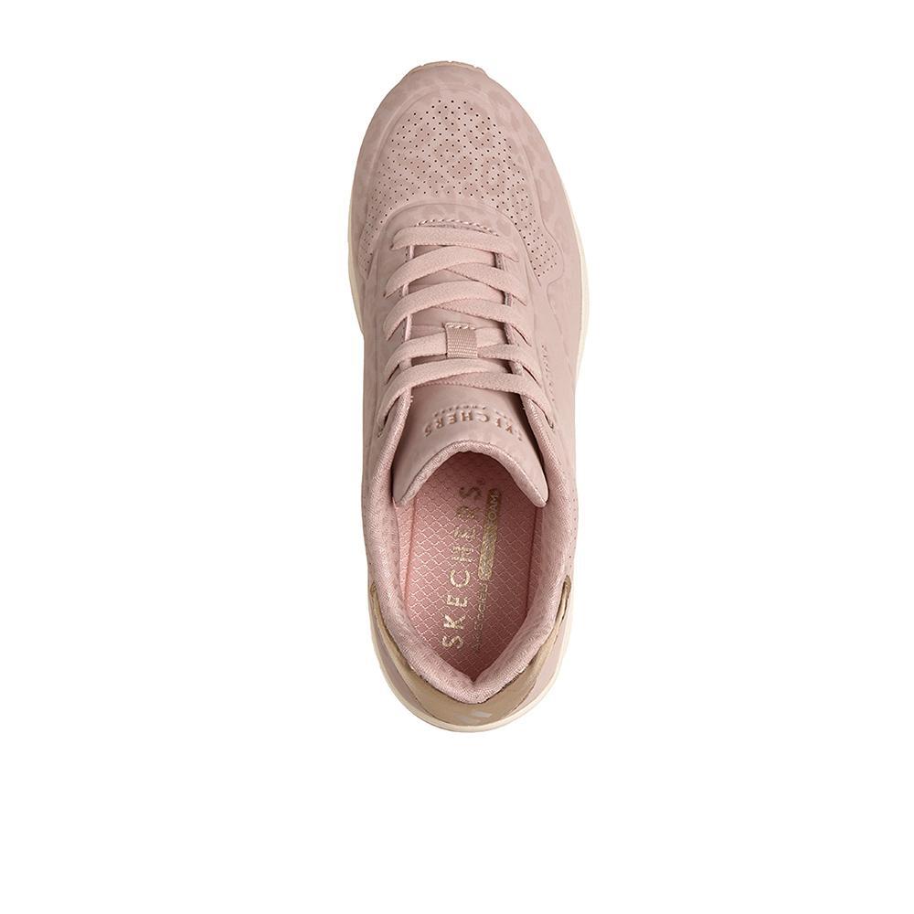 Sapatilhas Skechers Mulher Uno Wedge Safari Daze Rosa 3/4