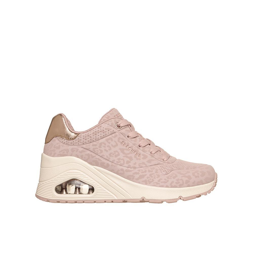 Sapatilhas Skechers Mulher Uno Wedge Safari Daze Rosa 1/4