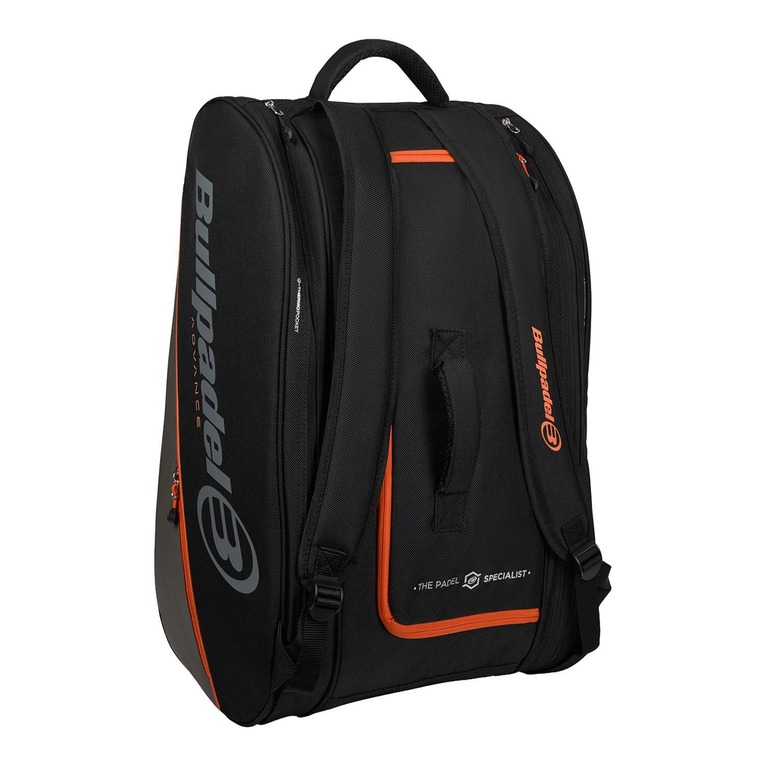 PADEL BAG BULLPADEL ADVANCE BLACK/ORANGE UNISEX BPP26014 2/7